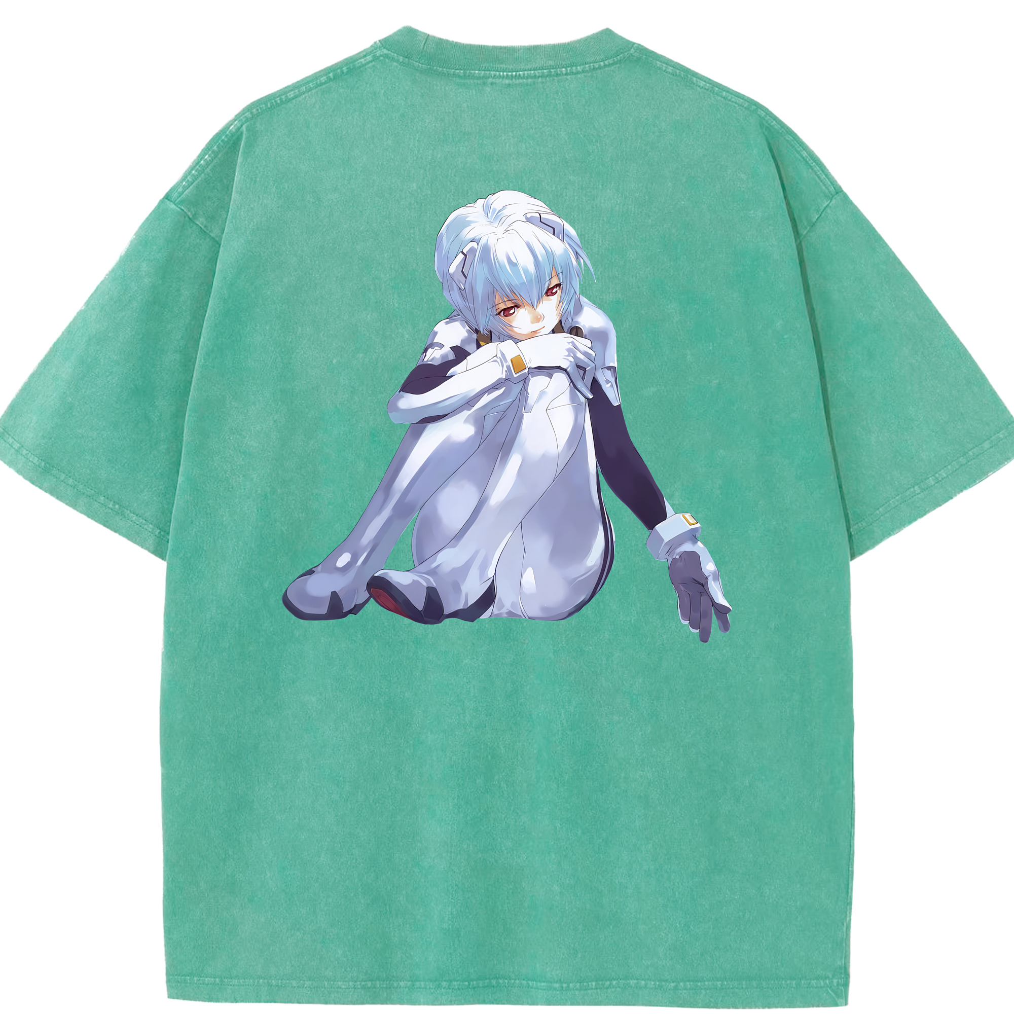（画像用） EVA 新世紀エヴァンゲリオン 綿100% ヴィンテージ風 半袖Tシャツ（背面プリント）